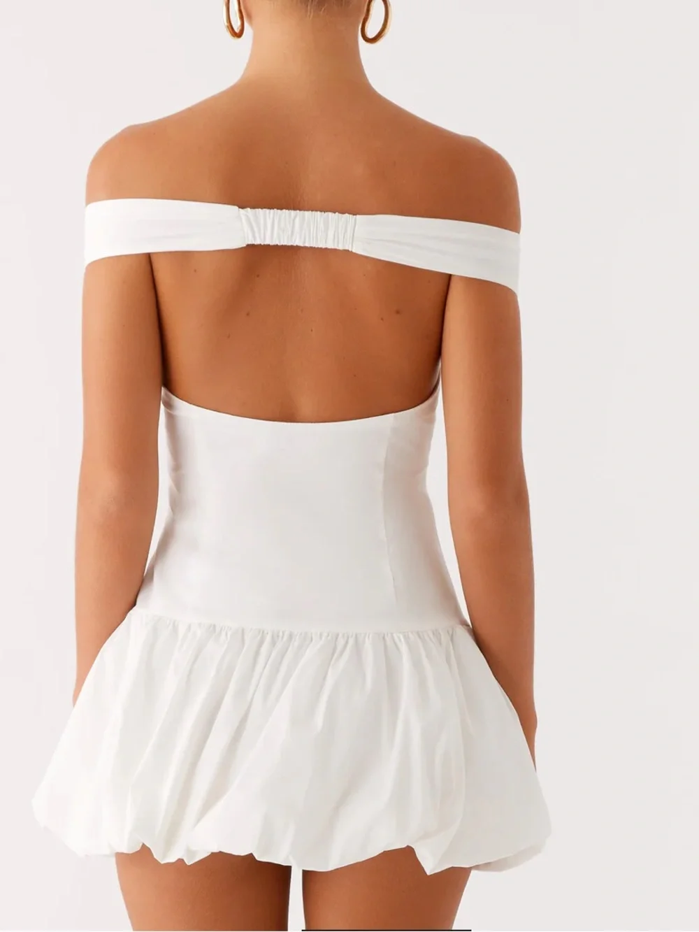 Peppermayo White Off-Shoulder Mini Dress - Picture 3 of 7